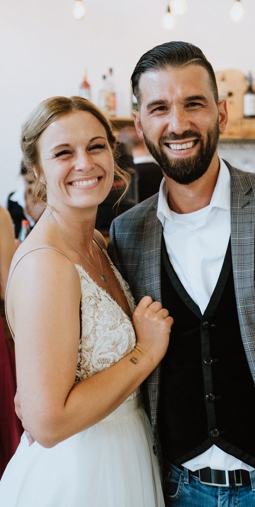 Mario Barone mit Braut